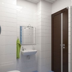 Az ajtók a fürdőszoba és WC fotó (fürdőszoba) Az ajtó a fürdőszoba és WC-vel fotó