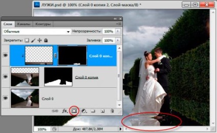 Fotorealisztikus pocsolyák visszaverő tárgyak (pocsolyák) Fotorealisztikus pocsolyák visszaverő tárgyak
