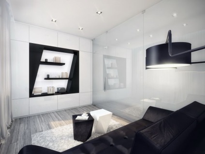 Élet a stílus high-tech - érmén 75 szépen berendezett nappali képet (stílus) Élet a stílus high-tech - érmén 75 szépen berendezett nappali képet
