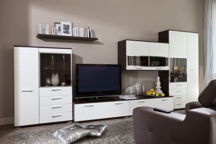 Élet a stílus high-tech - érmén 75 fényképek szépen berendezett nappali (különösen) Élet a stílus high-tech - érmén 75 szépen berendezett nappali képet