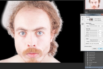 Segítségével finomíthatja vágószerszám pontos maszkolás · „béke photoshop» (él) Használata, finomított vágószerszám pontos maszkolás · „béke photoshop”