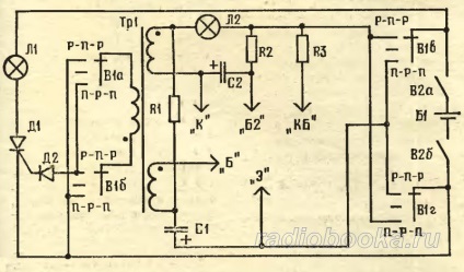Hogyan lehet ellenőrizni a tranzisztor közvetlenül a program, nem vypaivaya meg (a program az egyszerű szondák) - radiobuka
