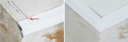 Hogyan lehet csökkenteni a sarkokban a mennyezet és a padló lábazati jobb, mint a seb és műanyag díszlécek