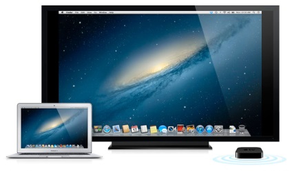 Hogyan lehet megjeleníteni a képet a képernyő MacBook tévében, szolgáltatás alma