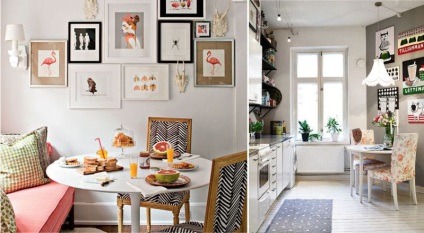 Festmények belsejében a konyhában - 30 fotó példák és ötletek 10