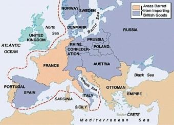 Continental blokád Anglia Napóleon Bonaparte