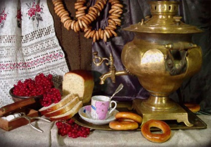 Kultúra és hagyomány teát iszik