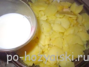 Csirke burgonyával kemencében tejjel (burgonya) Csirke burgonyával kemencében tejjel