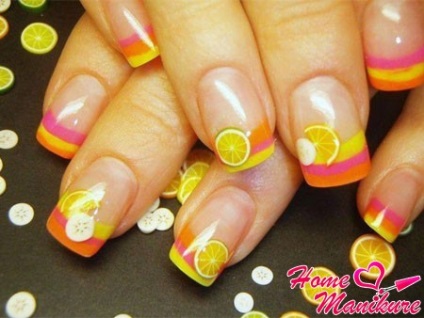 Gyümölcs manikűr köröm Photo gyümölcs nail-art