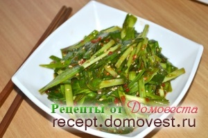 A pácolt zöld hagymát Koreai - receptek domovesta