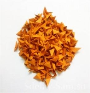 Moduláris origami köze kezüket ananász, DIY