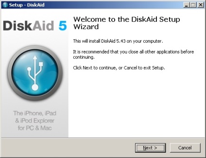 Áttekintés DiskAid program fájlok között iPhone, iPod Touch és a PC