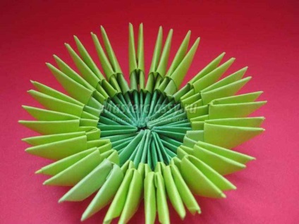 Origami béka (modulok hosszúkás oldalsó) origami béka