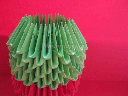 Origami béka (modulok hosszúkás oldalsó) origami béka