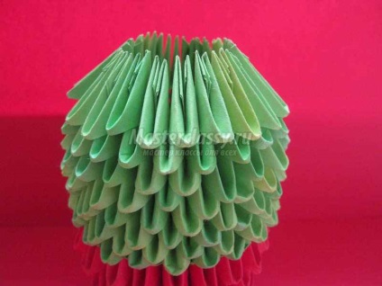 Origami béka (modulok hosszúkás oldalsó) origami béka