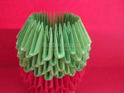 Origami béka (modulok hosszúkás oldalsó) origami béka