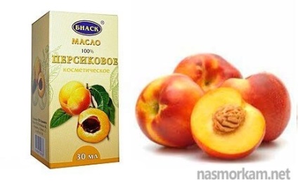 Peach olaj az orr vagy a torok alkalmazása bölcsen