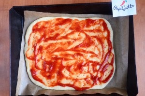Pizza gombával recept fotó, készülve - papigutto (pizza) Pizza gombával recept fotó, készülve - papigutto