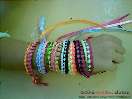 Szövés szép karkötő szalagok (szalagok karkötő) Weave csík szép karkötő