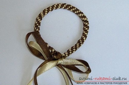 Szövés gyönyörű karkötő a bordák (szövés) Weave csík szép karkötő