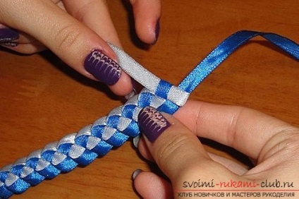 Szövés szép karkötő a bordák (karkötő) Weave csík szép karkötő
