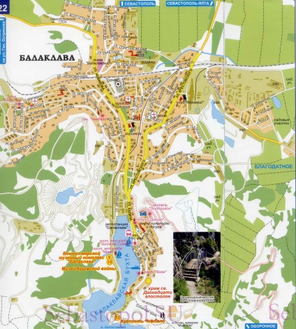 Részletes térképe Balaclava (Balaklava) Részletes térképek Balaclava