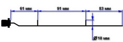 Egyszerű kollineáris wifi antenna (nyereség 6 dB) a kezével, wifi antenna