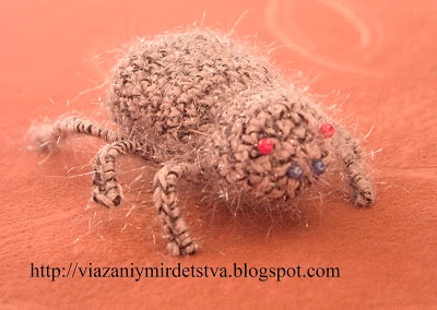 Egyszerű web pók Amigurumi horgolt