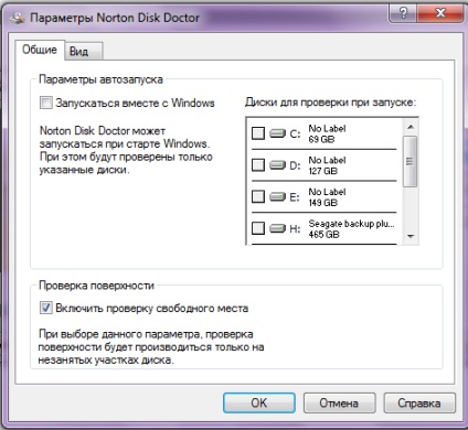 Check Disk on Norton Disk Doctor hibák