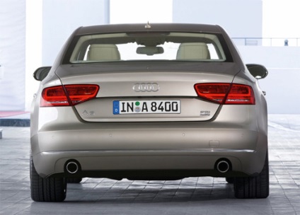 Restyling Audi A8 2012-2013 áttekintést az Audi A8 Long, fotó, szalon, méretek, hasmagasság, motorok,