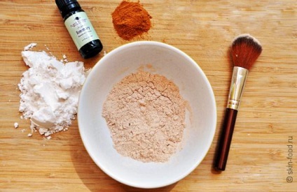 Recept házi púder természetes alapanyagokból készült, a leghasznosabb az Ön és a bőr