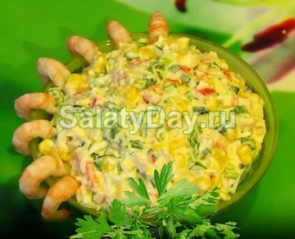 Saláta garnélával és ananász - finom receptek fotókkal és videó
