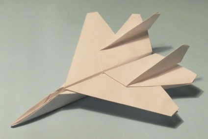 Repülőgép origami papír utasításokat, hogyan repül kézműves