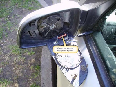 Függetlenül ragasztás tükör elem oldalán visszapillantó tükör Opel Astra H