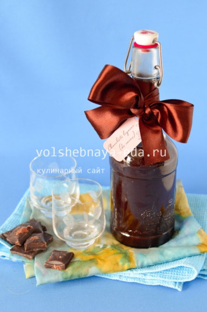 Csokoládé likőr recept fotó, magic (recept) Csokoládé likőr recept fotó, magic