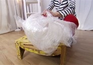 Szobrászat a ragasztószalagnak Diana Balashov (szobrok) Szobra skót Diana Balashova