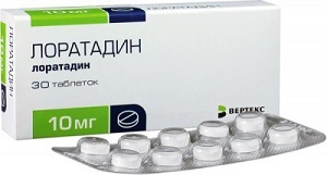 A szer allergia kezelésére loratadin - használati utasítás, ár
