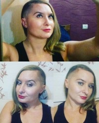 A női frizurák borotvált templom - Top 100 Photo 2017 (haircut) A női frizurák borotvált templom - top 100 fotó 2017