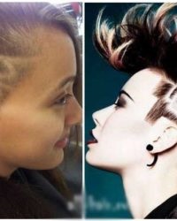 A női frizurák borotvált templom - top 100 fotó 2017