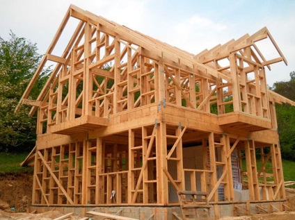 Az építés egy kocka ház saját kezűleg, lépésről lépésre (frame) Az építés egy kocka ház saját kezűleg, lépésről lépésre