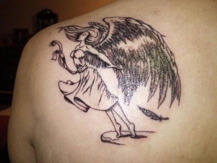 Tattoo őrangyalok szépség és védelmet bajok