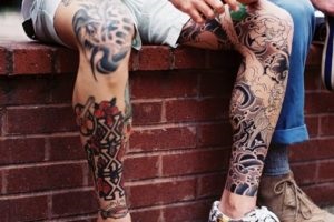 Tetoválás a lábán a férfiak és nők, értékük, vázlatok, ötletek
