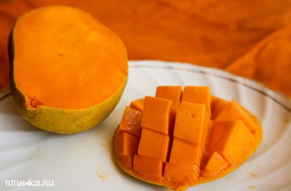 Thai mangó gyümölcs - zöld és sárga, a kalória tartalma, mint a mangó, fotó, használata, leírása,
