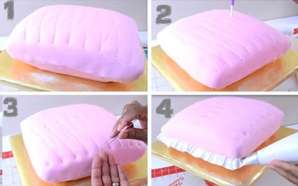 Cake „párna egy koronát”, lépésről lépésre varázsló osztály (párna) Cake „párna egy koronát”, lépésről lépésre varázsló osztályról