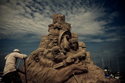 Csodálatos homok szobrok, a világ kortárs művészeti