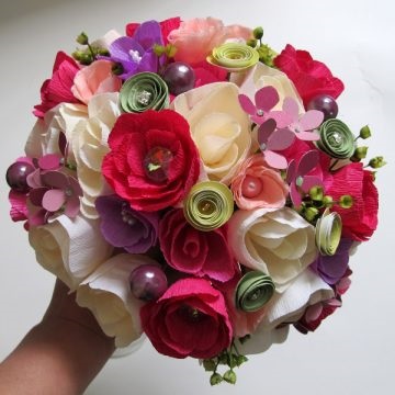 esküvői dekoráció papír virágok - fotouroki és videó tippek