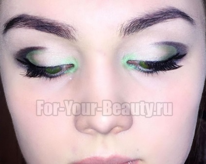 Esti smink zöld fotó-10 szem szakaszosan (lépésenként) Este make-up zöld szemek 10 fotó szakaszokban