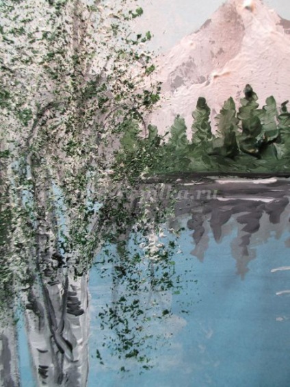 Tavaszi táj gouache lépésenként (lépésenként) Tavaszi táj gouache lépések