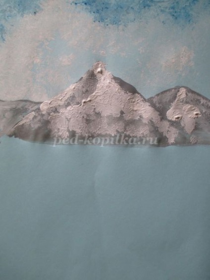 Tavaszi táj gouache lépéseket (tavaszi) Tavaszi táj gouache lépések
