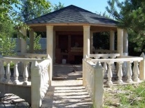Projekt kiválasztási kő pavilon és az épület-technológia saját kezűleg, egy fotót a tüskék (válogatás) Projekt kiválasztási kő pavilon és az épület-technológia saját kezűleg, egy fotót arbors